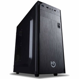 Hiditec KLYP CHA010017 Caja Semitorre ATX Negra con Fuente de Alimentación 500W Incluida, USB 3.0, Gestión de Cableado, para Gráficas hasta 360mm